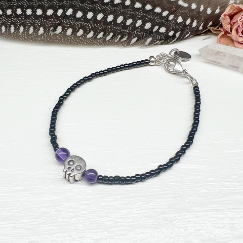 Purple Skull Bracelet