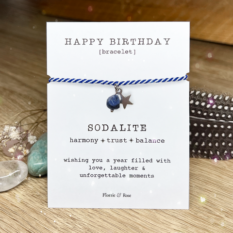 Happy Birthday - 'Wishing You' Sodalite Bracelet