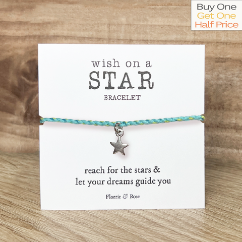 Wish On A Star Carded Bracelet