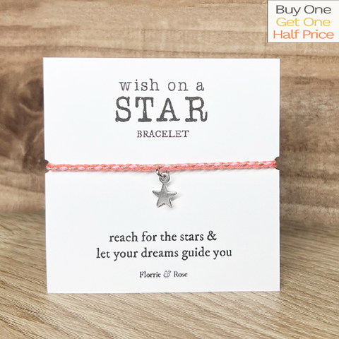 Wish On A Star Carded Bracelet