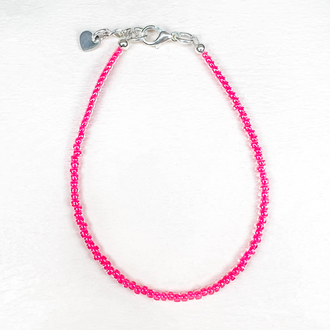 Neon Pink Anklet